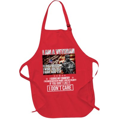 I Am A Veteran If You Don't Like It I Don't Care Apron