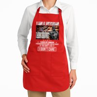 I Am A Veteran If You Don't Like It I Don't Care Apron