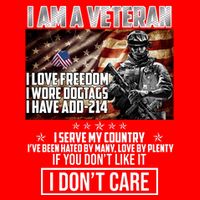 I Am A Veteran If You Don't Like It I Don't Care Flatbill Hat