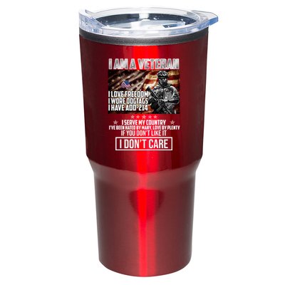 I Am A Veteran If You Don't Like It I Don't Care Tumbler