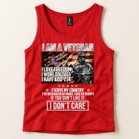 I Am A Veteran If You Don't Like It I Don't Care Tank Top