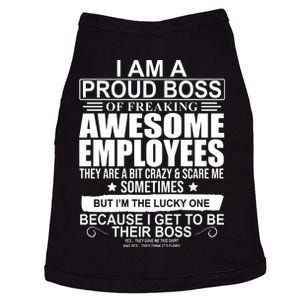 I Am A Proud Of Freaking Awesome Employees Funny Gift Doggie Tank