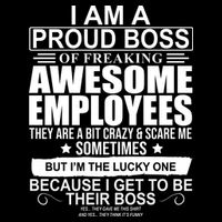 I Am A Proud Of Freaking Awesome Employees Funny Gift Cooling Performance Crew T-Shirt