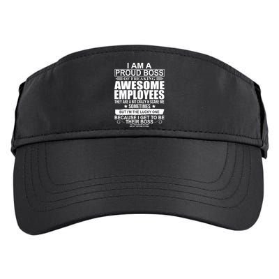 I Am A Proud Of Freaking Awesome Employees Funny Gift Adult Drive Performance Visor