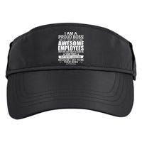I Am A Proud Of Freaking Awesome Employees Funny Gift Adult Drive Performance Visor