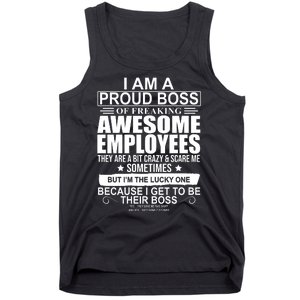 I Am A Proud Of Freaking Awesome Employees Funny Gift Tank Top