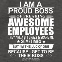 I Am A Proud Of Freaking Awesome Employees Funny Gift Vector Backpack