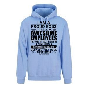 I Am A Proud Of Freaking Awesome Employees Funny Gift Unisex Surf Hoodie