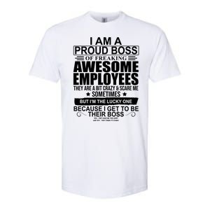 I Am A Proud Of Freaking Awesome Employees Funny Gift Softstyle CVC T-Shirt