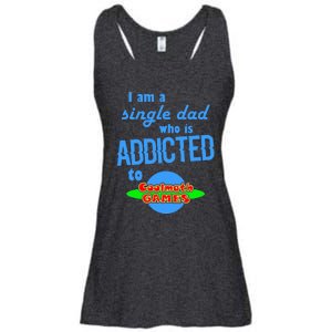 I Am A Single Dad Who Is Addicted To Cool Math Games Ladies Essential Flowy Tank