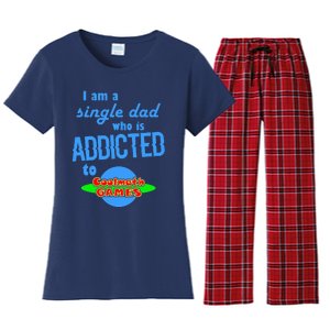 I Am A Single Dad Who Is Addicted To Cool Math Games Women's Flannel Pajama Set