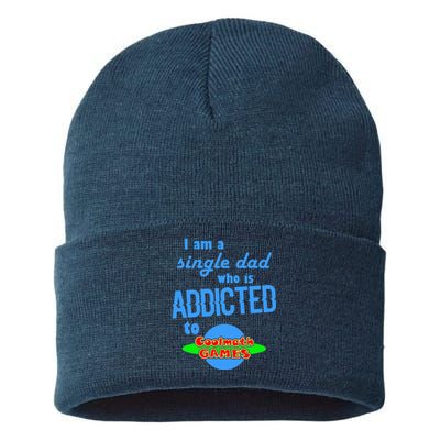 I Am A Single Dad Who Is Addicted To Cool Math Games Sustainable Knit Beanie