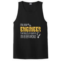 I Am An Engineer To Save Time I'm Always Right Funny PosiCharge Competitor Tank