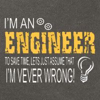 I Am An Engineer To Save Time I'm Always Right Funny Cotton Canvas Backpack