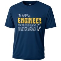 I Am An Engineer To Save Time I'm Always Right Funny Performance Shirt