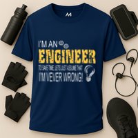 I Am An Engineer To Save Time I'm Always Right Funny Performance Shirt