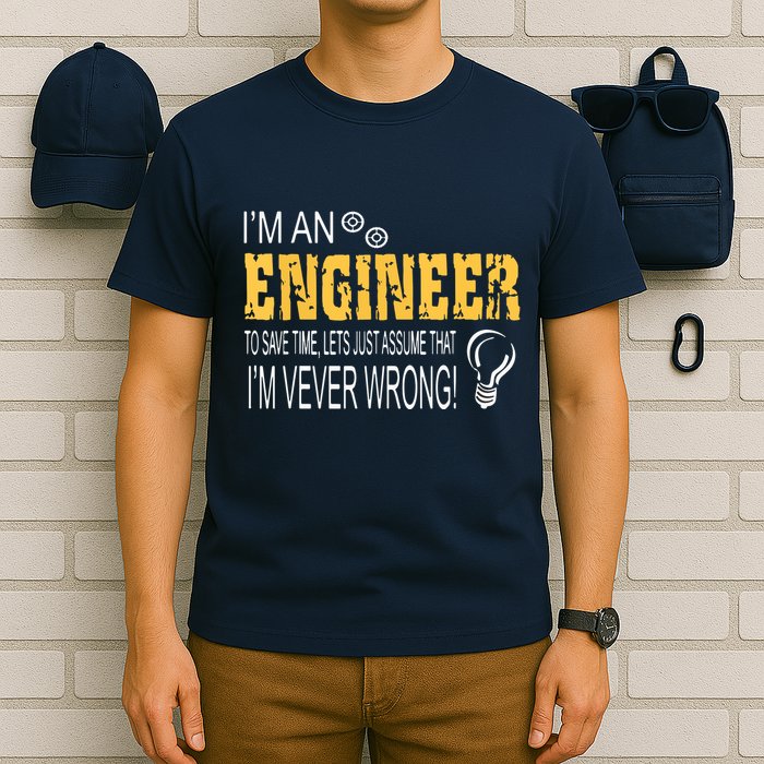 I Am An Engineer To Save Time I'm Always Right Funny T-Shirt