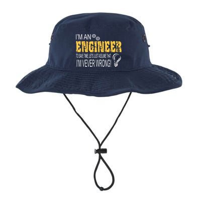 I Am An Engineer To Save Time I'm Always Right Funny Bucket Hat