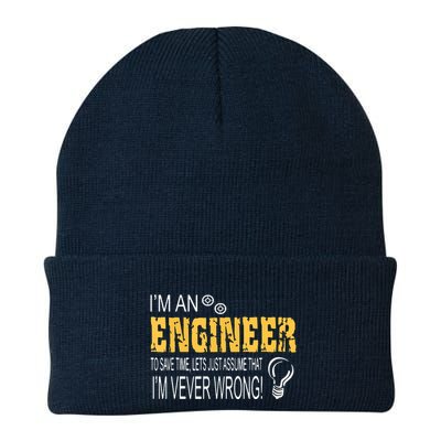 I Am An Engineer To Save Time I'm Always Right Funny Beanie