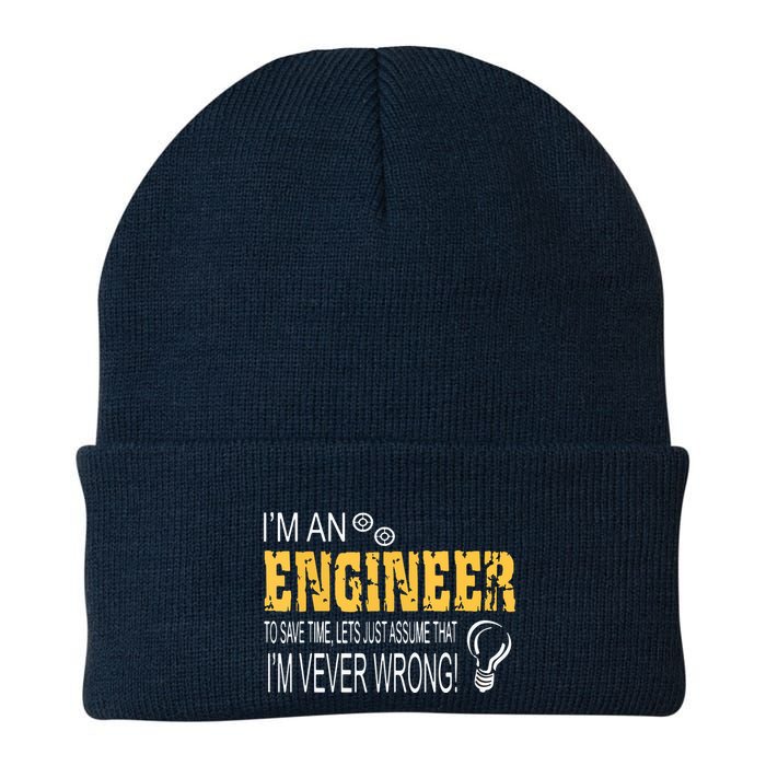 I Am An Engineer To Save Time I'm Always Right Funny Beanie