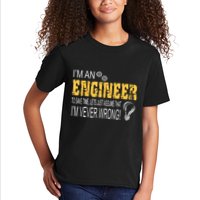 I Am An Engineer To Save Time I'm Always Right Funny Kids T-Shirt
