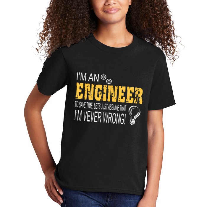I Am An Engineer To Save Time I'm Always Right Funny Kids T-Shirt