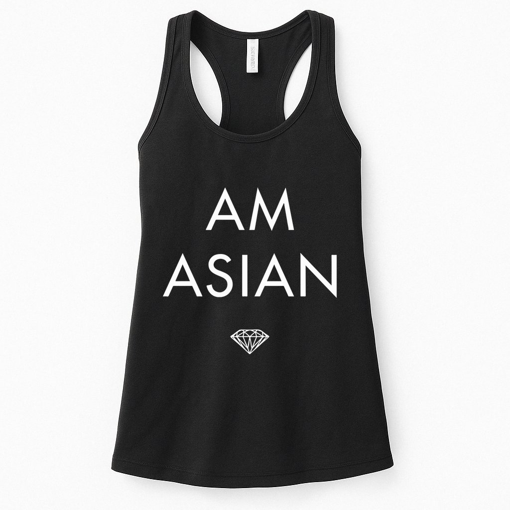 I Am Asian Diamond Womens Tank Top