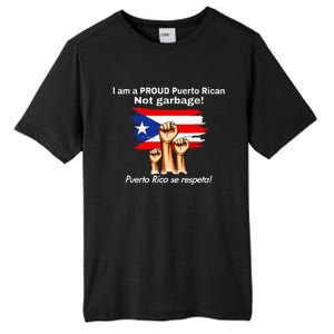 I Am A Proud Puerto Rican Not Garbage Puerto Rico Se Respeta Tall Fusion ChromaSoft Performance T-Shirt