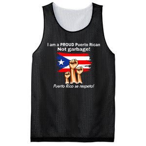 I Am A Proud Puerto Rican Not Garbage Puerto Rico Se Respeta Mesh Reversible Basketball Jersey Tank