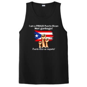 I Am A Proud Puerto Rican Not Garbage Puerto Rico Se Respeta PosiCharge Competitor Tank