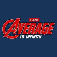 I Am Average To Infinity Drawstring Bag