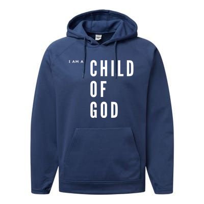 I Am A Of God Gift Performance Fleece Hoodie