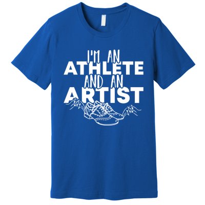 I’m An Athlete And An Artist National Tap Dance Day Cool Gift Premium T-Shirt