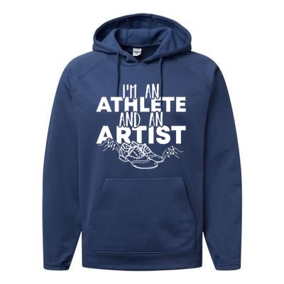 I’m An Athlete And An Artist National Tap Dance Day Cool Gift Performance Fleece Hoodie