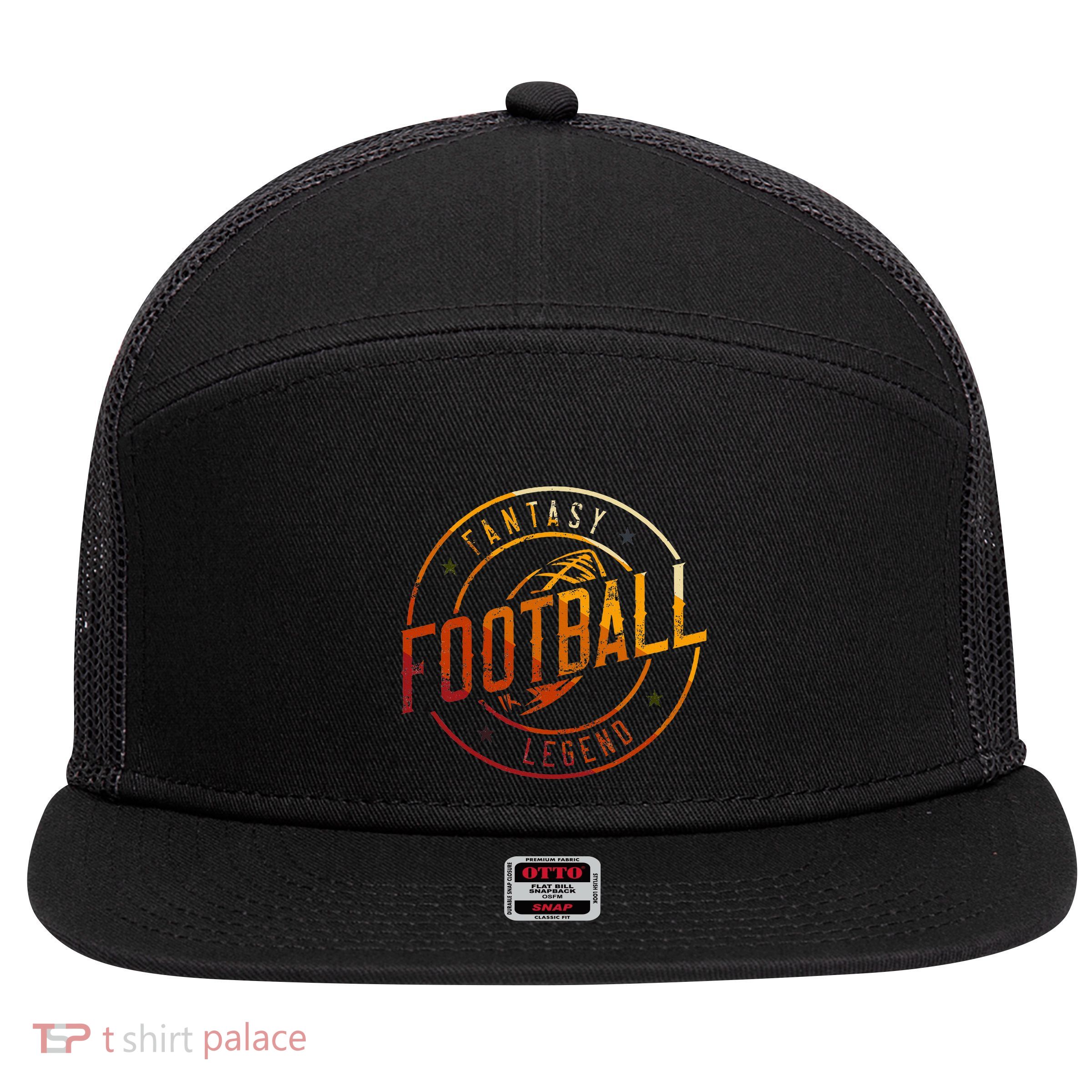 I Am A Fantasy Football Legend Retro Fantasy Football 7 Panel Mesh Trucker Snapback Hat