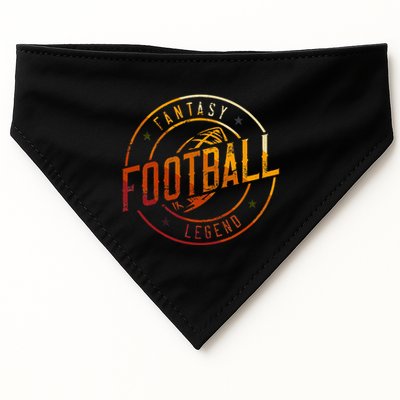 I Am A Fantasy Football Legend Retro Fantasy Football USA-Made Doggie Bandana