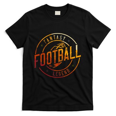I Am A Fantasy Football Legend Retro Fantasy Football T-Shirt