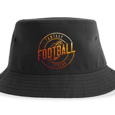 I Am A Fantasy Football Legend Retro Fantasy Football Sustainable Bucket Hat