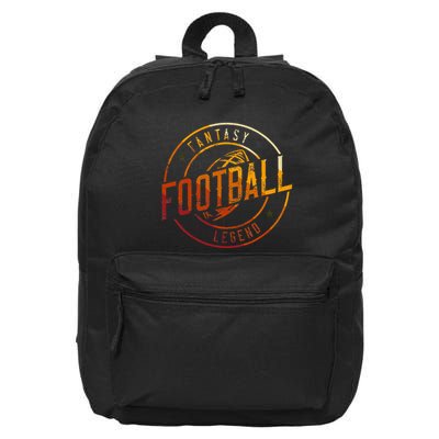 I Am A Fantasy Football Legend Retro Fantasy Football 16 in Basic Backpack