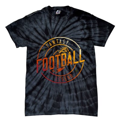 I Am A Fantasy Football Legend Retro Fantasy Football Tie-Dye T-Shirt