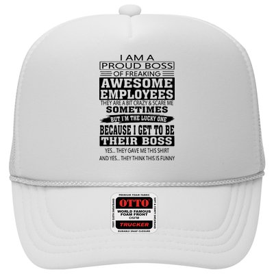 I Am A Proud Boss Of Freaking Awesome Employees Trucker Hat
