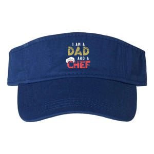 I Am A Dad And A Chef Cooking Father Gift Funny Gift Valucap Bio-Washed Visor