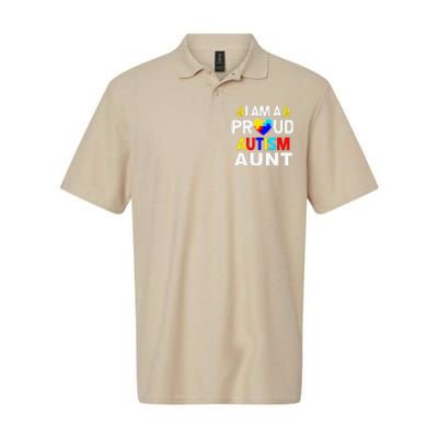 I Am A Proud Autism Aunt Softstyle Adult Sport Polo