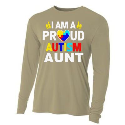 I Am A Proud Autism Aunt Cooling Performance Long Sleeve Crew