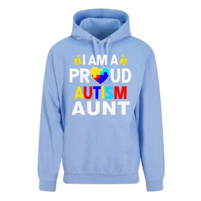 I Am A Proud Autism Aunt Unisex Surf Hoodie