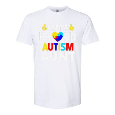 I Am A Proud Autism Aunt Softstyle CVC T-Shirt