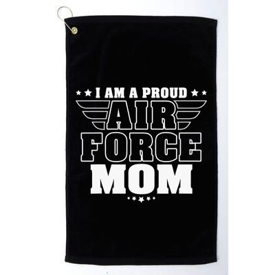 I Am A Proud Mom Patriotic Pride Military Mother Golf Towel