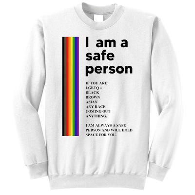 I Am A Safe Person Ally LGBT Proud Gay Lesbian LGBT Month Sweatshirt