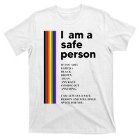 I Am A Safe Person Ally LGBT Proud Gay Lesbian LGBT Month T-Shirt