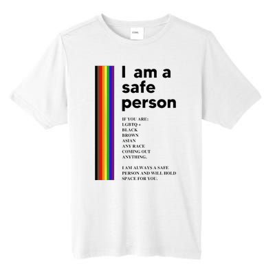 I Am A Safe Person Ally LGBT Proud Gay Lesbian LGBT Month Tall Fusion ChromaSoft Performance T-Shirt